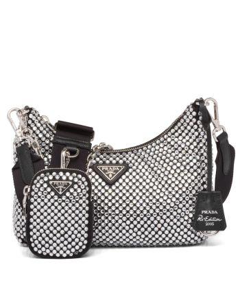 Prada Re-Edition 2005 Duchess Bag Black